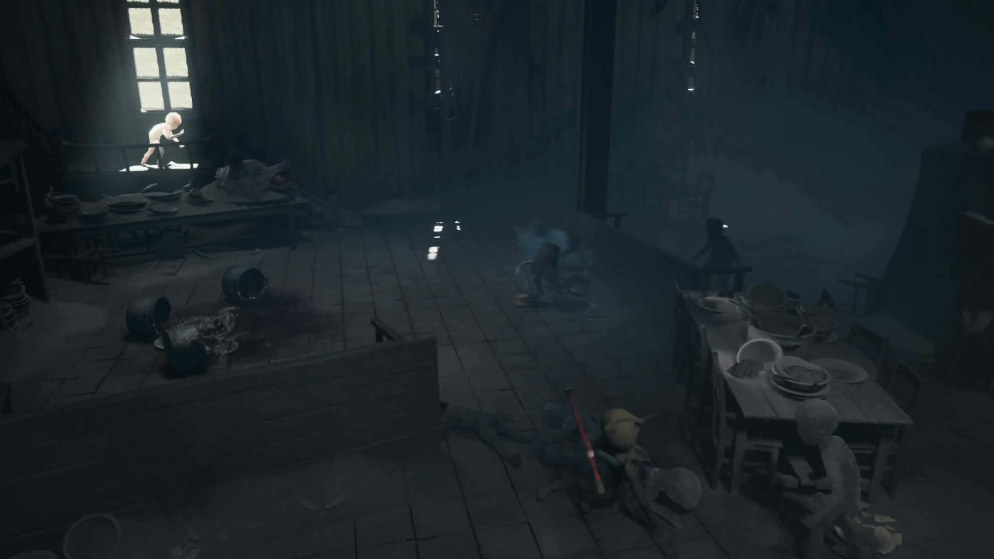 Kids fighting shadows